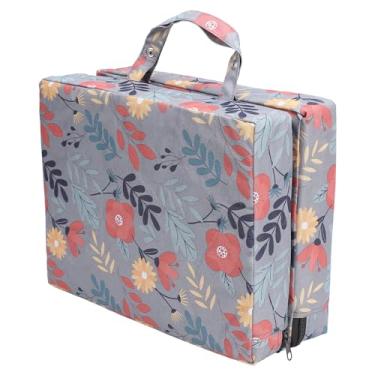 Imagem de WALFRONT Junga o Jardim Ajoelhado Portátil para Joelheira Grossa para Exercícios de Jardinagem Em Casa No Quintal - e Desgaste para Adultos e Crianças - 600D Oxford Fabric (Flor cinza)