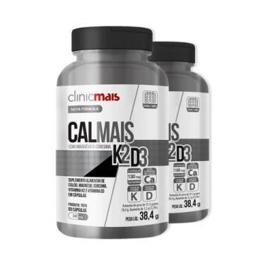 Imagem de Kit 2 Calmais K2D3 Clinicmais 60 Cápsulas
