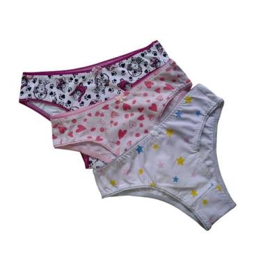 Imagem de Kit Calcinhas Tanga 6 peças Algodão Conforto basica Feminina Calcinha 