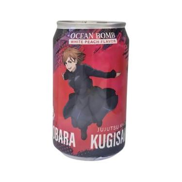 Imagem de Refrigerante Ocean Bomb Lata 330 ml Sabor Pêssego Jujutsu Kaisen, Noba