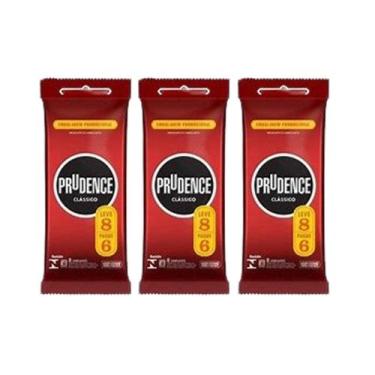 Imagem de Kit 3 Preservativo Prudence Clássico LV8/PG6