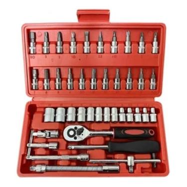 Imagem de Jogo Kit Ferramentas Maleta Completa Catraca Profissional - YooY.Air