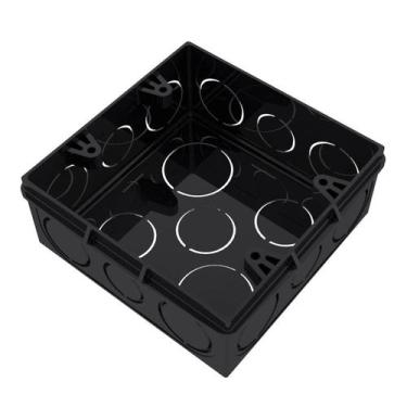 Imagem de Caixa luz 4x4 tigre preta - Tigre tubos e conexões