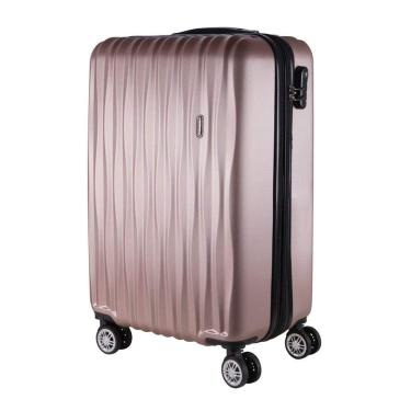 Imagem de Mala de bordo viagem 18" em ABS Rosê