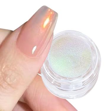 Imagem de Unicórnio Cromado Pó de Unha Pôr do Sol Brilho Espelho Efeito Limão Brilhante Sereia Pigmento Glitter Pó Aurora Dourado Cromado Pó para Unhas Design Manicure Unhas Suprimentos