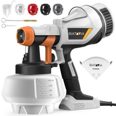 Imagem de Pulverizador de tinta BATAVIA HVLP elétrico 1200mL com 4 bicos