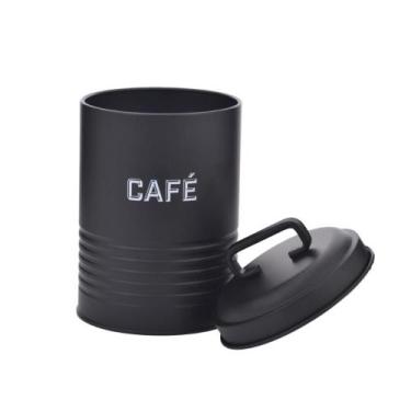 Imagem de Lata Café Preta 12x19x12Cm Metal - Mai Home