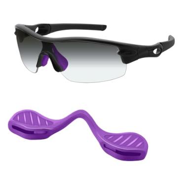 Imagem de Mryok Protetor de nariz de substituição para óculos de sol Oakley Radar Path EV RadarLock, Roxa, Low Bridge Fit(Asian Fit)