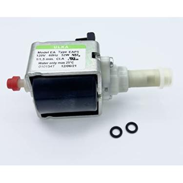 Imagem de MacMaxe ULKA Modelo E Tipo EAP5 – Bomba de água vibratória solenoide com duas vedações OU 2025 – 1/1,5 min ON/OFF, 120V 60Hz 52W – Ampla compatibilidade com máquinas de café expresso