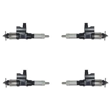 Imagem de HATRYIDA Injetor Common Rail 8973297036 4PCS para Hitachi ZX200-3-HCMC ZX200-3F ZX210-3-AMS ZX210-3-HCME ZX210H-3 ZX210H-3-HCMC ZX210H-3F ZX210K-3 ZX210K-3 ZX210H-3 0K-3-H Escavadeira CMC ZX210L-3