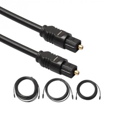 Imagem de Cabo Digital Óptico Toslink HiFi 5m para Áudio Digital