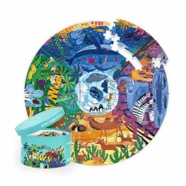 Imagem de Quebra Cabeça Redondo - Animais - Tooky Toy