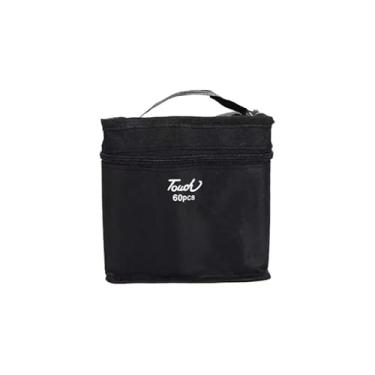 Imagem de Canetinhas Marcadoras de Ponta Dupla para Pintar e Colorir com Toque Suave - Conjunto de Aquarela para Arte, Escolar e Uso Diário(60)