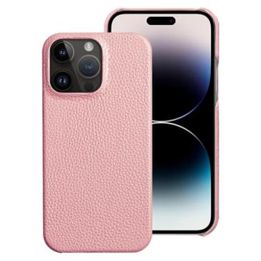 Imagem de Capa de telefone de couro de vaca para iphone 15 14 pro max 15pro 14pro 13pro max 11 12 pro max capa traseira, rosa, iphone 7plus, 8plus
