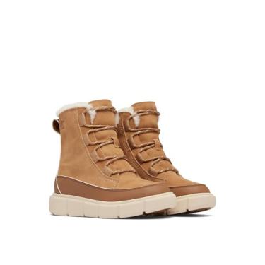 Imagem de Sorel Bota infantil unissex Explorer II Lace impermeável, Tawny Buff/Cerâmica branqueada, 1 Big Kid