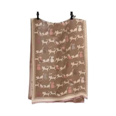 Imagem de Cachecol De Cashmere Feminino Para O Inverno, Xale Pashmina, Envolvent