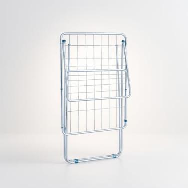 Imagem de Varal Maxi com Abas Branco de Chão Compacto e Dobravel de Aço Inoxidável