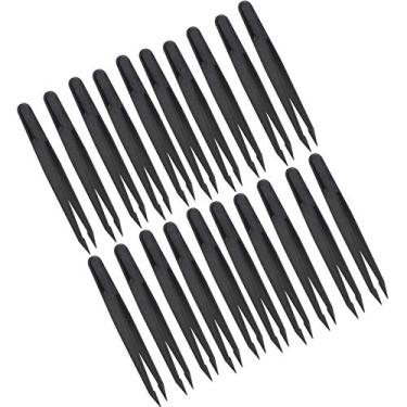 Imagem de Tweezers Anti -Estática, Pinças de Alta Resistência de Fibra de Carbono para Assistir a Telefone Ferramentas de Reparo Eletrônico de Circuito, 200 ℃ Providade de Alta