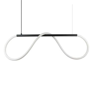 Imagem de Lustre Design Moderno Rope 38w - Silicon Led 3000k - Preto