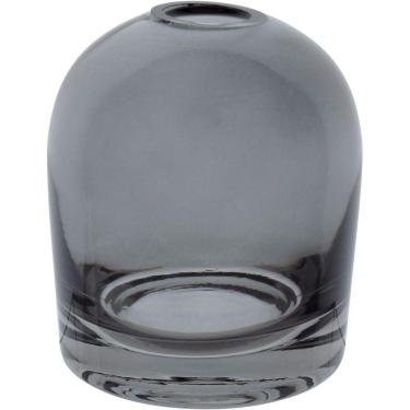 Imagem de Vaso Decorativo Enfeite Casa Home&co Vidro 10x8x8cm Cinza