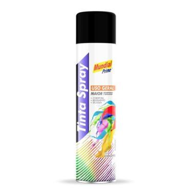 Imagem de Tinta spray 400ml mundial prime ug preto fosco - AEROFLEX