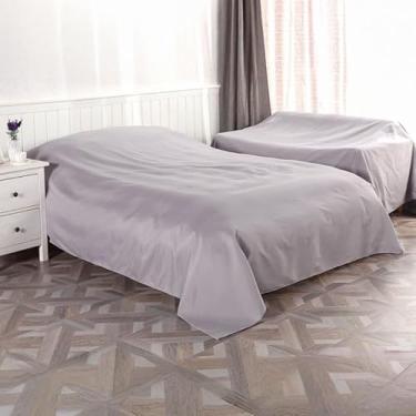 Imagem de SXYMTSW Capa leve contra poeira para camas, capa de cinza respirável para casa, pano de proteção contra poeira de móveis, para sofá, armário e cadeira (tamanho: 120 x 200 cm (47,2 x 78,7 polegadas