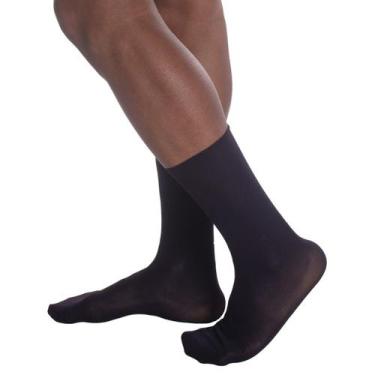 Imagem de Meia Social Clássica Masculina Selene, 37 a 44, Preto