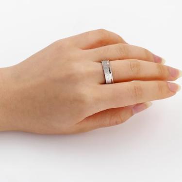 Imagem de Joias combinando, anel elegante de aço inoxidável para ele e para ela, aliança romântica para casamento ou aniversário YC6538, Aço inoxidável, Sem pedra preciosa