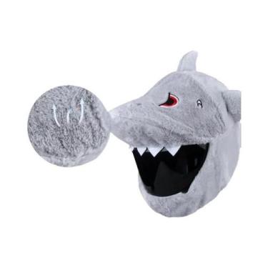 Imagem de Capa De Capacete De Motocicleta De Pelúcia Em Estilo Cartoon Com Orelh