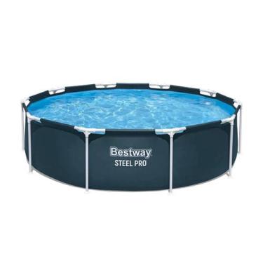 Imagem de Piscina Estruturada Circular 4678 Litros Verde Bestway Steel Pro Nauti