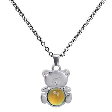 Imagem de F Fityle Colar de mudança de cor com humor feminino joia esposa amante presente dos namorados