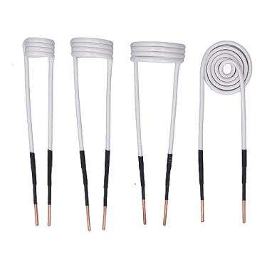Imagem de ZJchao Kit de Bobina de Aquecedor de Indução de 4 Unidades, Acessórios de Aquecedor HVAC Núcleo de Latão de 2,5 Mm 20 30 40 Mm Formato de Bolo Redondo Plano, Com Caixa de Ferramentas