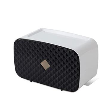 Imagem de Caixa dispensadora de lenços de papel de parede rolo de toalha bomba tanque prateleira de lenços caixa de papel macarrão casa de banho cozinha caixa de armazenamento moldura suporte de caixa de lenços