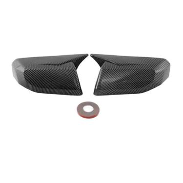 Imagem de Capa adesiva de espelho retrovisor de asa para Chevy para Colorado 2023 2024 lado do carro esquerda direita tampas de asa de asa de asa (aparência de carbono)