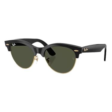 Imagem de Óculos de Sol Ray-Ban Clubmaster Way 0RB2341 901/31 Tam 54 / Preto/Ouro - Lentes Verde