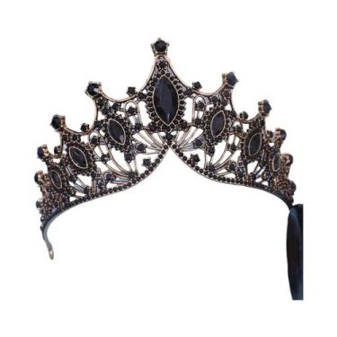 Imagem de 1pc noiva strass coroa tiara barroco atmosfera de luxo liga coroa fest