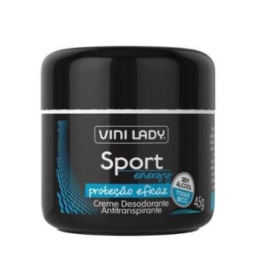 Imagem de Creme Desodorante Antitranspirante Sport Energy 45g Vini Lady-Unissex
