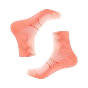 Imagem de Meias De Compressão Respiráveis Antiderrapantes Para Corrida Masculina