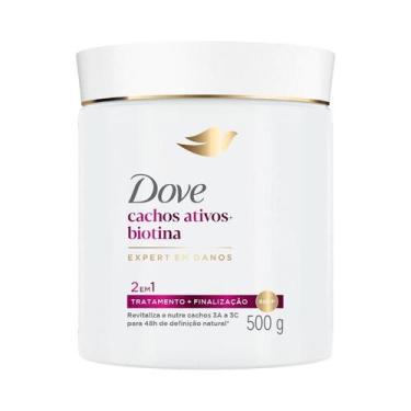 Imagem de Máscara de Tratamento Dove 2 em 1 Cachos Ativos + Biotina 500g