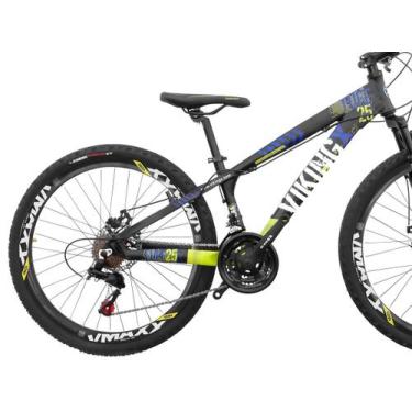 Imagem de Bicicleta Aro 26 Viking TuffX25 Freeride Freio a Disco 21V, Preto, Ama