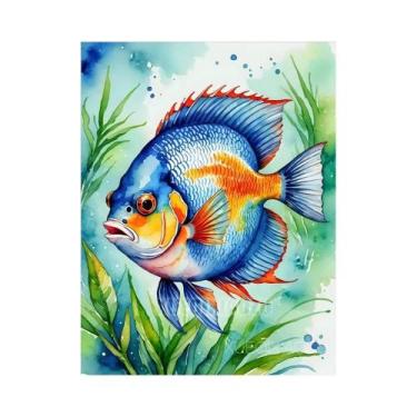 Imagem de Kit De Pintura Em Diamante De Animais Em Aquarela Eagle Raccoon, Mosai