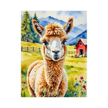 Imagem de Kit De Pintura Em Diamante De Animais Em Aquarela Eagle Raccoon, Mosai