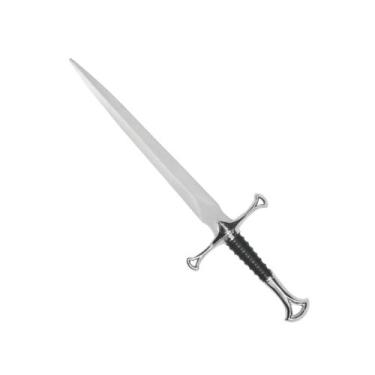 Imagem de Punhal Decorativo com Bainha 29 cm Estilo Medieval Lâmina Metálica par
