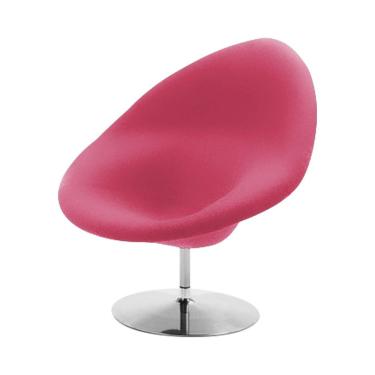 Imagem de Poltrona Design Gondula Suede Rosa