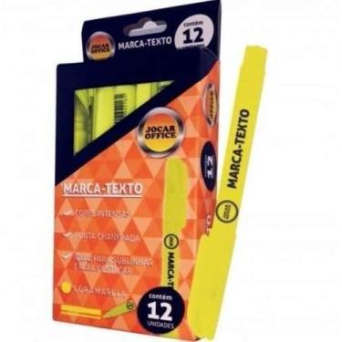 Imagem de Marca Texto Amarelo Caixa Com 12 - Jocar Office