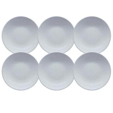 Imagem de Jogo Pratos De Sobremesa 21cm Kit 6 Peças Essenza Cerâmica - - Decoria