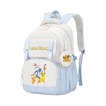 Imagem de Mochila De Grande Capacidade Para Crianças Meninas, Tema Rei Leão, Bol