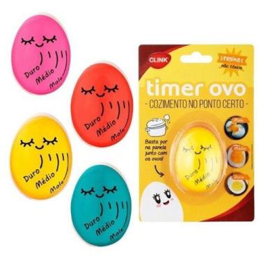 Imagem de Temporizador Timer Ovo Cozido Ponto Certo Termômetro Ovos Egg Feita de