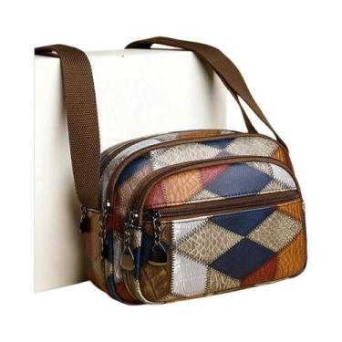 Imagem de Bolsa De Ombro Feminina De Couro PU De Cor Sólida, Grande Capacidade, 