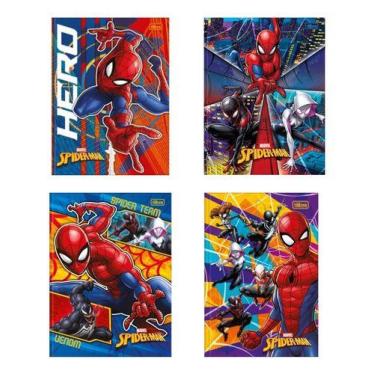 Imagem de Caderno Brochura Spider Man 80 Tilibra - Capa Sortida